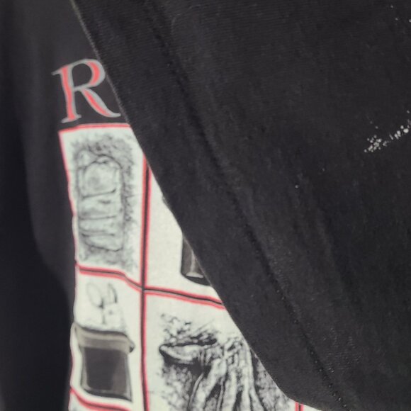 Vtg 1990 Rush Presto Black 2-Sided XL Boxy Tee Single Stitch Distressed Made/USA - Picture 4 of 10